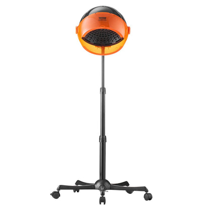 VEVOR Ionic Hooded Dryer, 1875W Professional Bonnet Hair Dryer, Sit Under Hair Dryer with Timer, 3 Temp Settings & Wind Speed, Floor Standing Rolling Base with Wheels for Beauty Salon Home Spa - Discount Msrp 