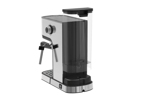 Geek Chef Espresso Machine, Cappuccino & Latte Machine with ESE POD Filter & Milk Frother Steam Wand, Accurate Temperature & Time Control, Compact Coffee Machine for Home,Stainless Steel - Discount Msrp 