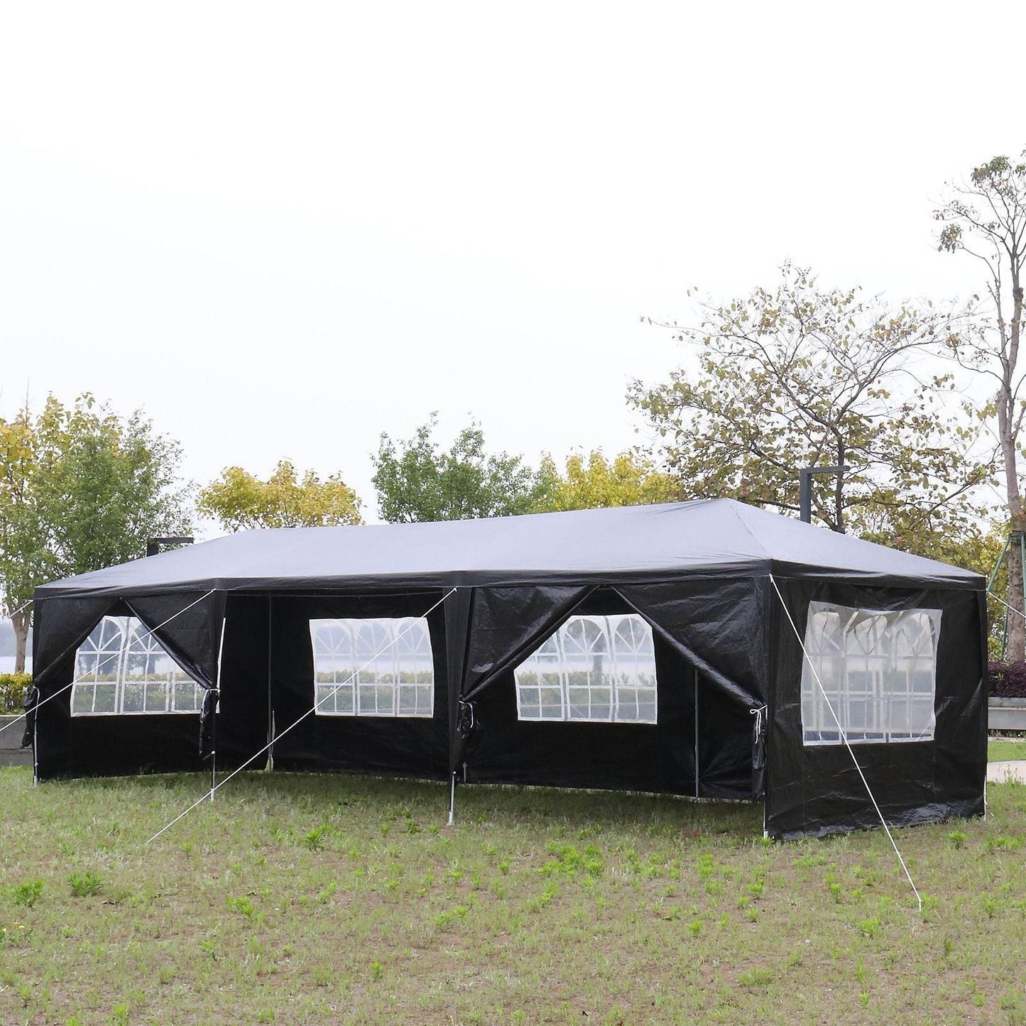 1 Set of 10'x30' Party Tent Canopy for Outdoor Weddings, Heavy-Duty Waterproof Event Shelter with Removable Sidewalls, Ideal for Parties, Booths, and Gatherings. - Discount Msrp 
