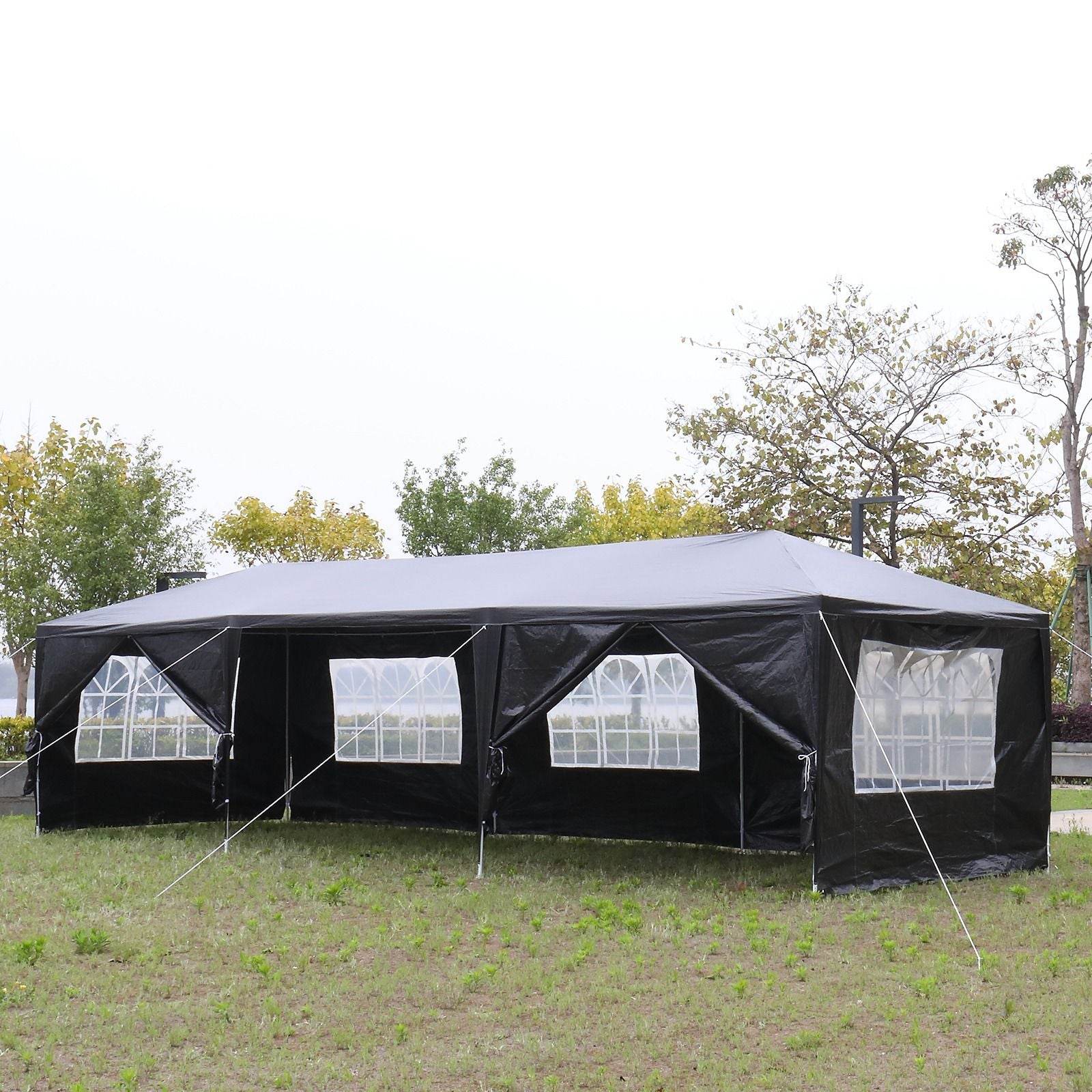 1 Set of 10'x30' Party Tent Canopy for Outdoor Weddings, Heavy-Duty Waterproof Event Shelter with Removable Sidewalls, Ideal for Parties, Booths, and Gatherings. - Discount Msrp 
