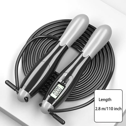 1pc Gym Fitness Smart Jump Rope With LCD Screen Counting Speed Skipping 2.8 M / 9.18ft - Discount Msrp 