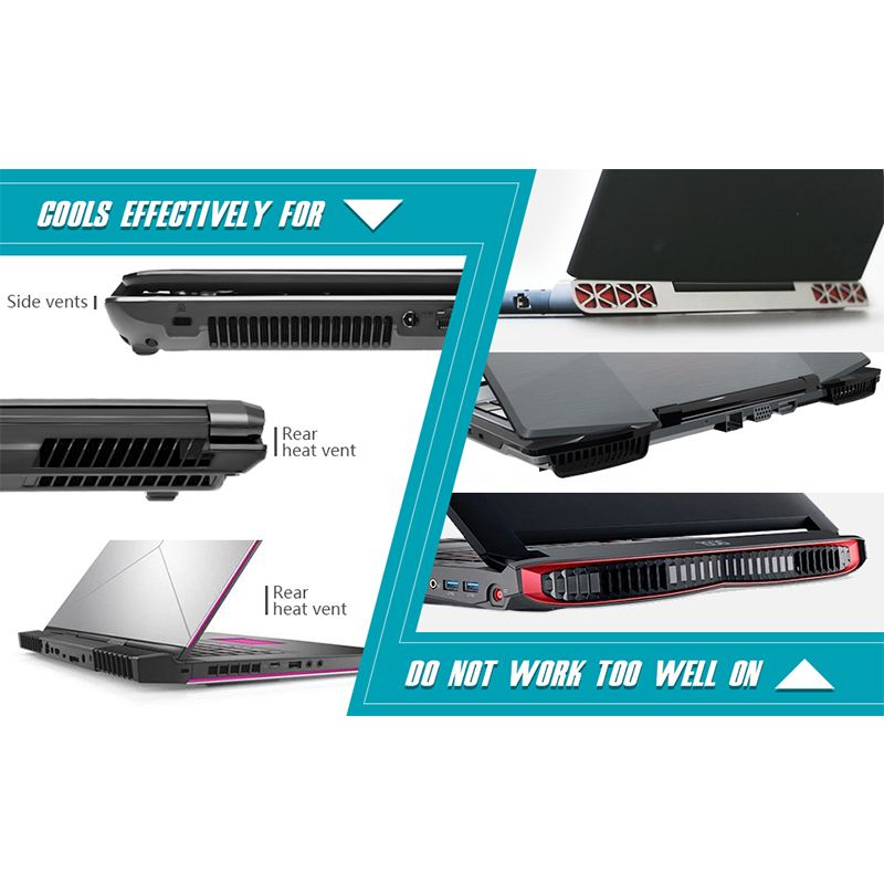 Laptop Fan Cooler with Temperature Display; Rapid Cooling; Auto-Temp Detection; 13 Wind Speed(2600-5000RPM); Perfect for Gaming Laptop; Nintendo Switch - Discount Msrp 