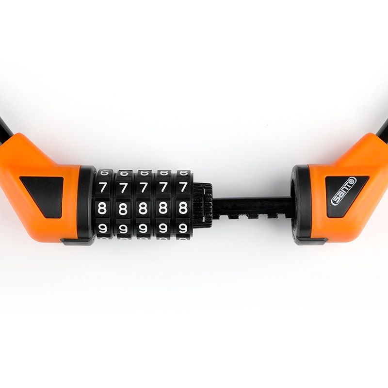 5-digit Combination Lock Bicycle Lock Cable, Anti-theft Bicycle Chain, 5-digit Security Reset Bicycle Password Combination Lock Without Mounting Bracket (black) - Discount Msrp 