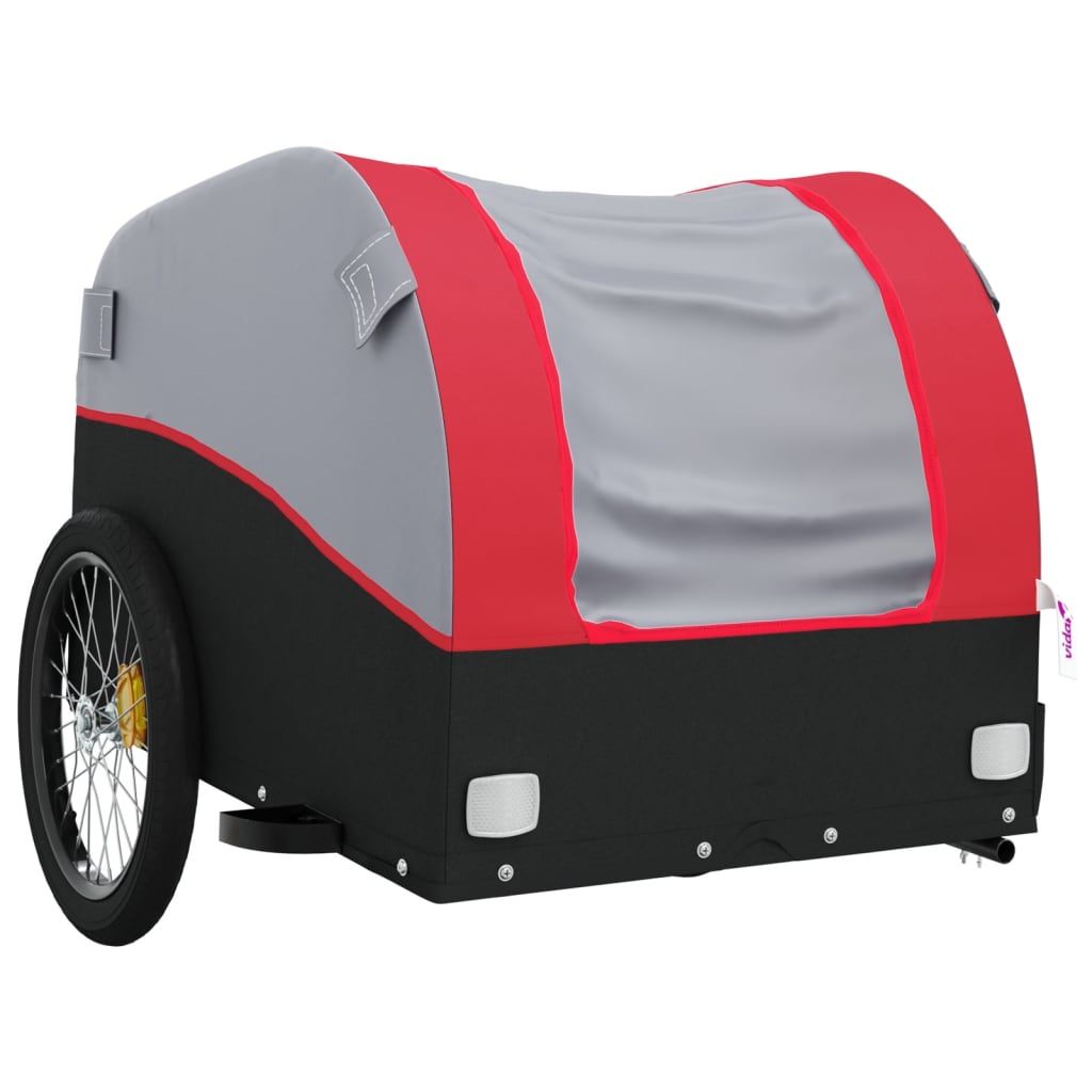 Bike Trailer Black and Red 99.2 lb Iron - Discount Msrp 