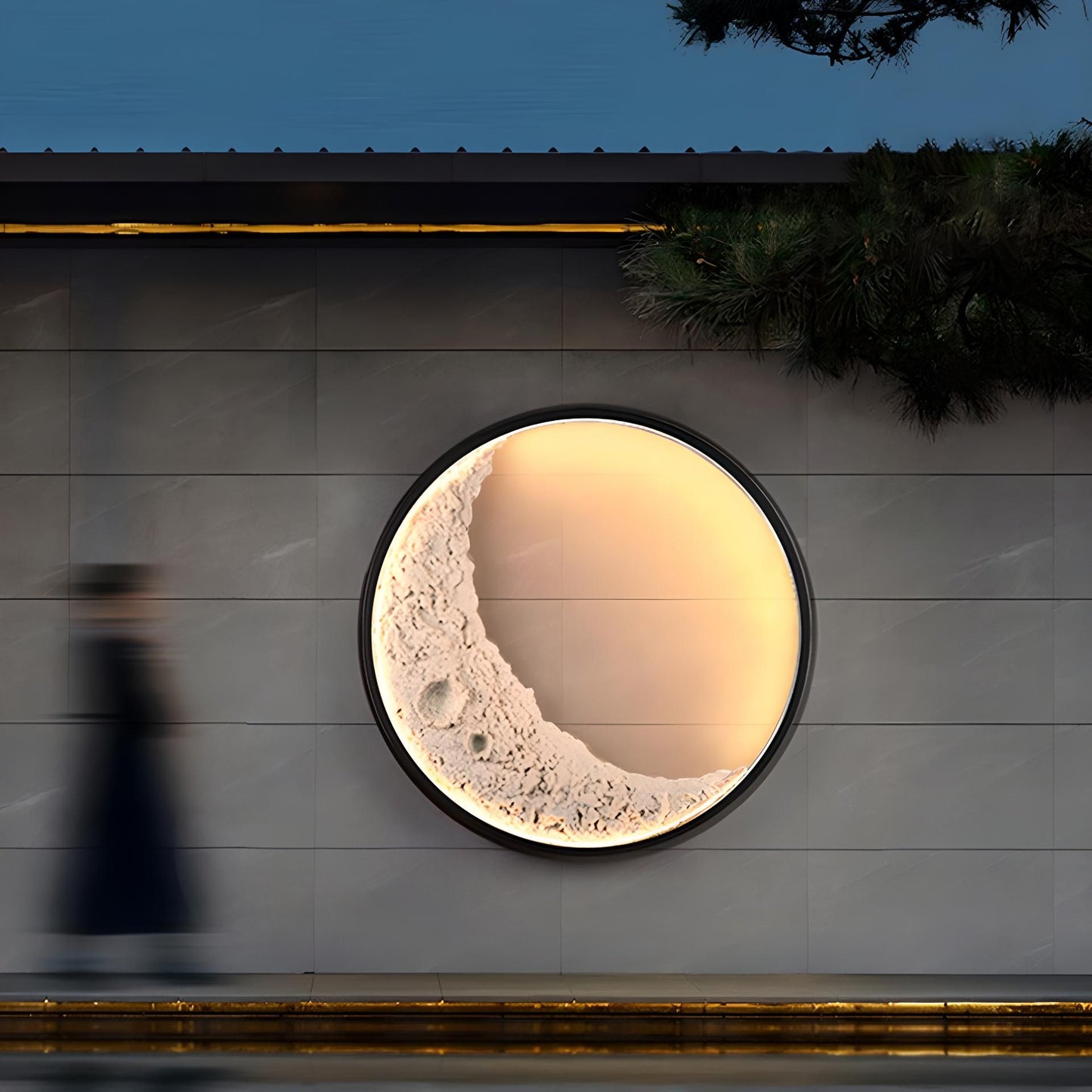 3D Moon Indoor & Outdoor Wall Lamp, Moon Lamp, Wall Decorations, Waterproof outdoor wall lights - Discount Msrp 