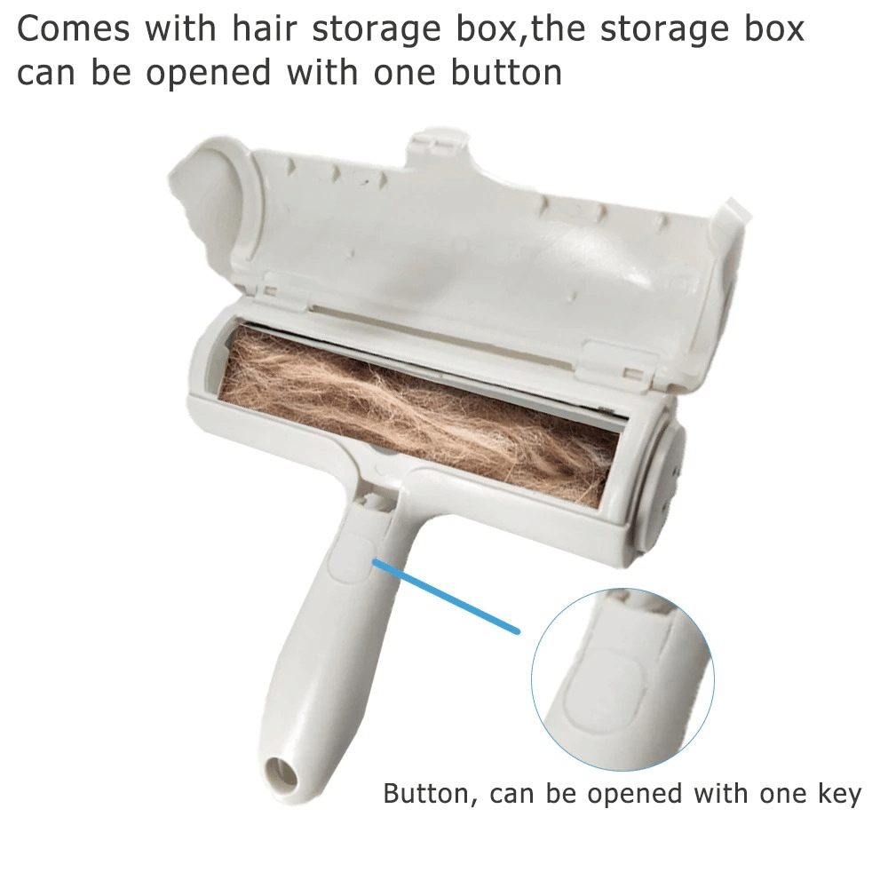 Pet Hair Roller Remover Lint Brush 2-Way Dog Cat Comb Tool Convenient Cleaning Dog Cat Fur Brush Base Home Furniture Sofa Clothe XH - Discount Msrp 