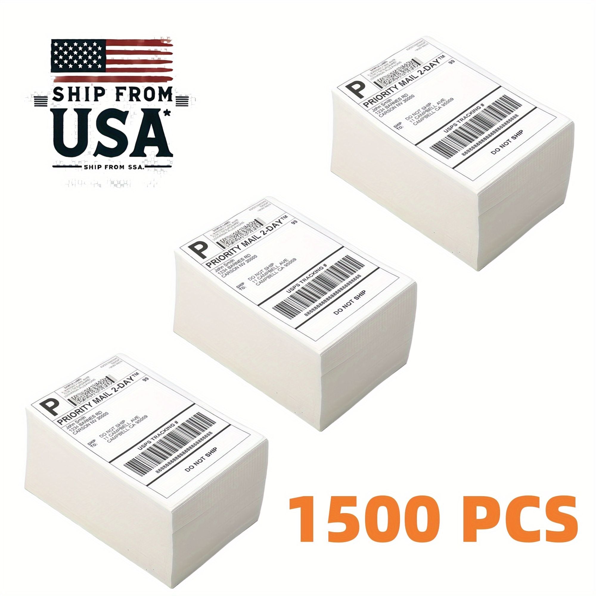 Thermal Paper 500/1000/1500 /2000/2500/3000/3500/4000 sheets of 4 ''x6' 'thermal label paper white shipping labels, used for thermal label printers, logistics labels 100x150mm - Discount Msrp 
