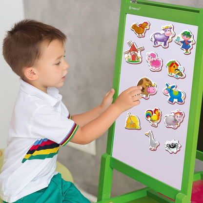 27 Foam Fridge Magnets for Toddlers 3 years Farm Animals Magnets for Kids - Discount Msrp 