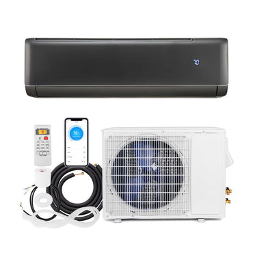 12000 BTU 21 SEER2 208-230V Wifi Enabled Mini Split Air Conditioner and Heater Gray - Discount Msrp 