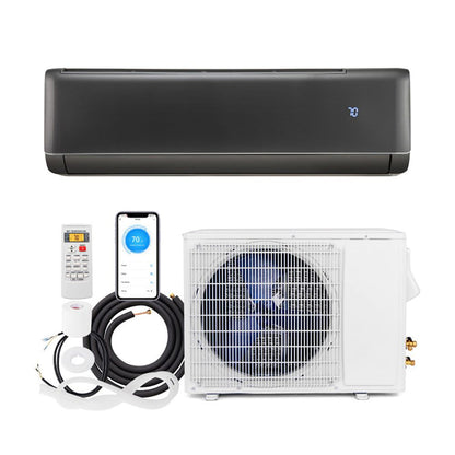 12000 BTU 21 SEER2 208-230V Wifi Enabled Mini Split Air Conditioner and Heater Gray - Discount Msrp 