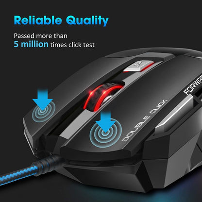 Computer Mouse Gamer Ergonomic Gaming Mouse USB Wired Game Mause 5500 DPI Silent Mice With LED Backlight 7 Button For PC Laptop - Discount Msrp 