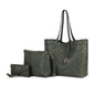MKF Collection Mariahna 3 PCS Shopper Tote, Cross and Wallet Handbag by Mia K - Discount Msrp 