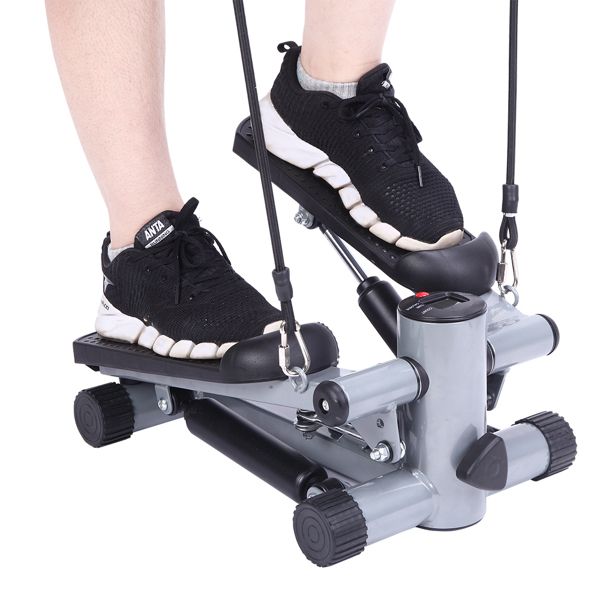 S025 Aerobic Fitness Step Air Stair Climber Stepper Exercise Machine New Equipment Silver - Discount Msrp 