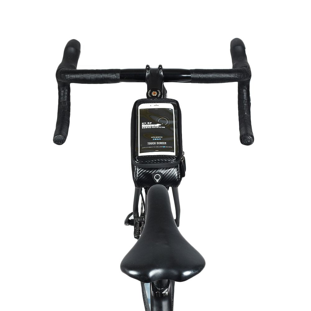 Bike Phone Front Frame Bag Bicycle Bag Waterproof Bike Phone Mount Top Tube Bag Bike Phone Case Holder Accessories Cycling Pouch Compatible Phone Under 6.5' - Discount Msrp 