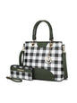 MKF Collection Gabriella Checkers Handbag with Wallet by Mia k - Discount Msrp 