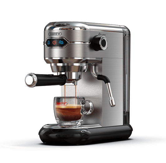 capsule + coffee powder + milk foam 3-in-1 semi-automatic coffee machine 19Bar extraction mocha Nestle espresso 1 cup / 2 cup, electronic button powder hammer 51mm touch sensing 1450W steam - Discount Msrp 