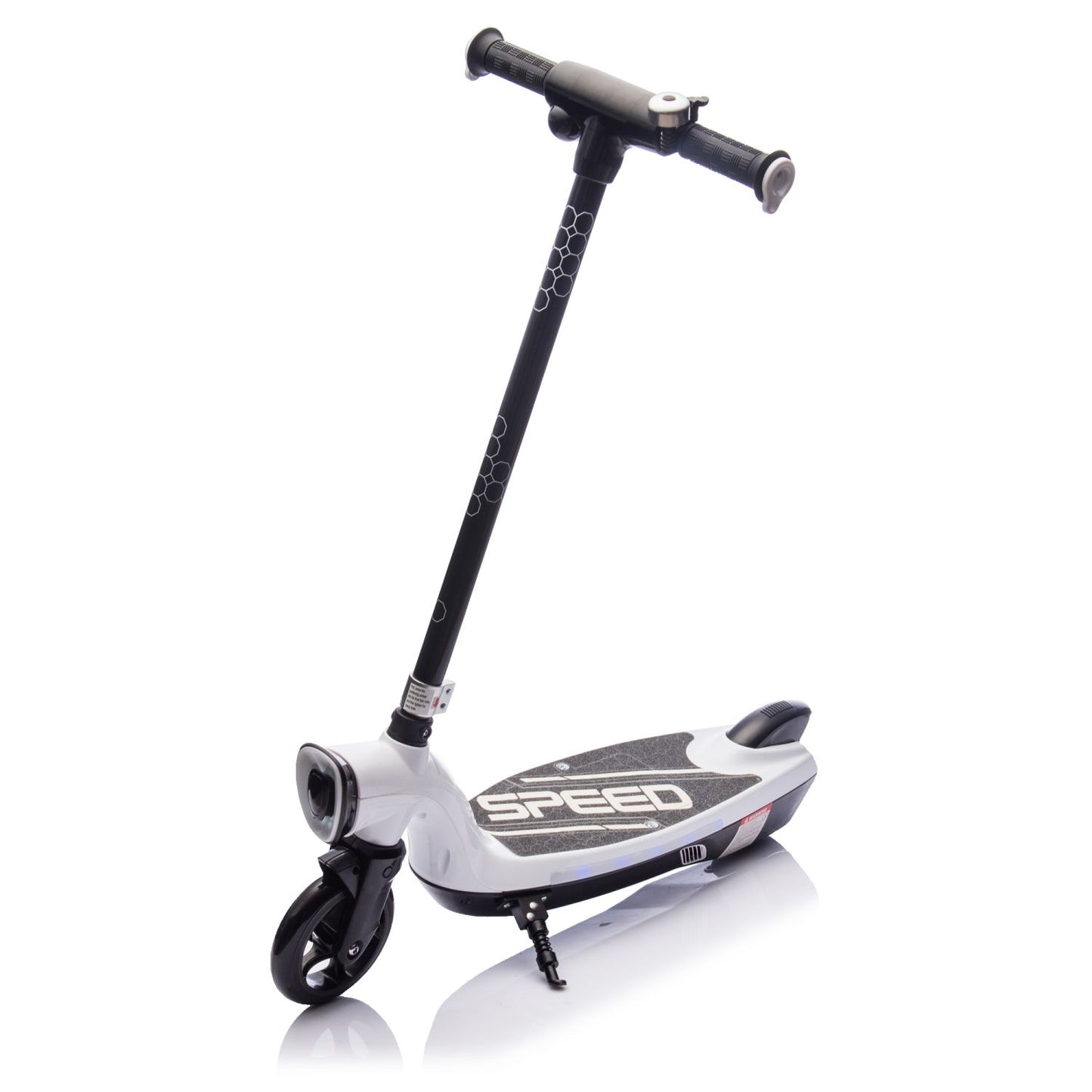 Kids Ride On Electric Scooter With Kickstand,Scooter Bell,Faster Speed And Longer Usage Time,Rear Brake,Wider Pedal,Non-Slip Handle,Colorful LED Lights,5.59-6.84 MPH For Kids 6+. - Discount Msrp 
