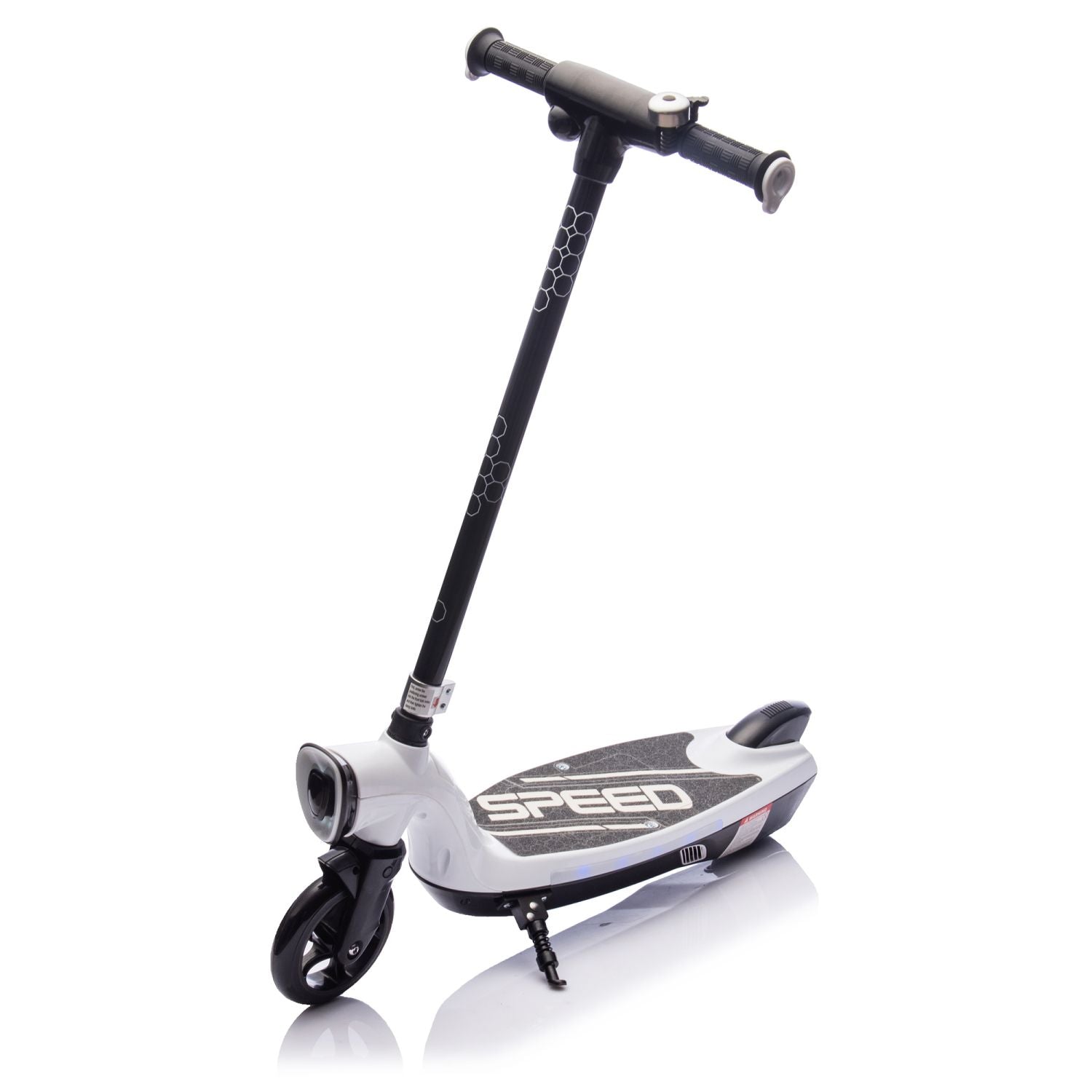 Kids Ride On Electric Scooter With Kickstand,Scooter Bell,Faster Speed And Longer Usage Time,Rear Brake,Wider Pedal,Non-Slip Handle,Colorful LED Lights,5.59-6.84 MPH For Kids 6+. - Discount Msrp 