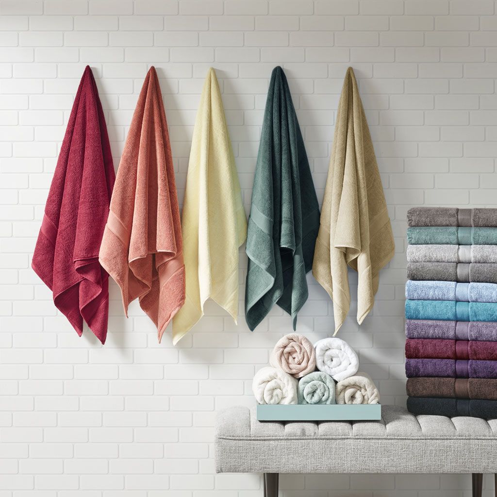 100% Cotton 8 Piece Antimicrobial Towel Set - Discount Msrp 