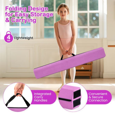 Folding Balance Beam with Removable Suede Cover - Discount Msrp 