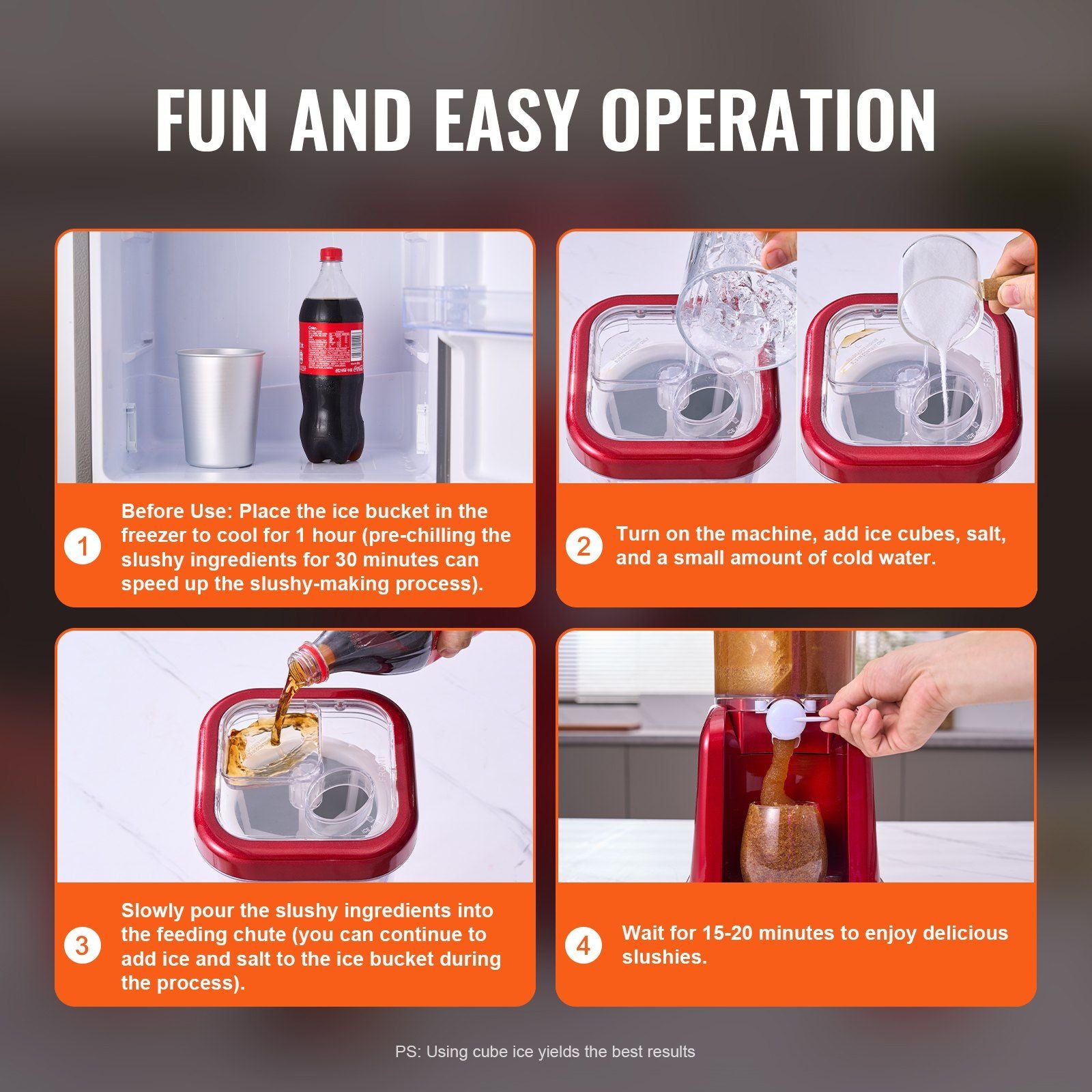 Slushy Machine for Home Margarita Slush Maker 32oz Smoothie Frozen Drink Maker - Discount Msrp 