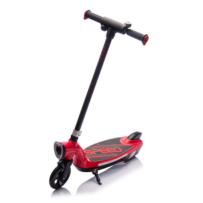 Kids Ride On Electric Scooter With Kickstand,Scooter Bell,Faster Speed And Longer Usage Time,Rear Brake,Wider Pedal,Non-Slip Handle,Colorful LED Lights,5.59-6.84 MPH For Kids 6+. - Discount Msrp 