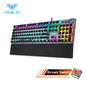 Gaming Mechanical Keyboard Retro Square Glowing Keycaps Backlit USB Wired 104 Anti-ghosting Gaming Keyboard for PC laptop - Discount Msrp 