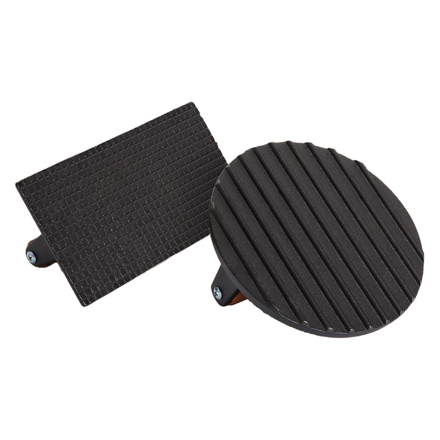 2Pcs Cast Iron Grill Press Pre-Seasoned Steak Weights Smash Burger Press Bacon Meat Smasher with Wood Handle 7in Round & 8.2x4.25in Rectangular Grill Press - Discount Msrp 