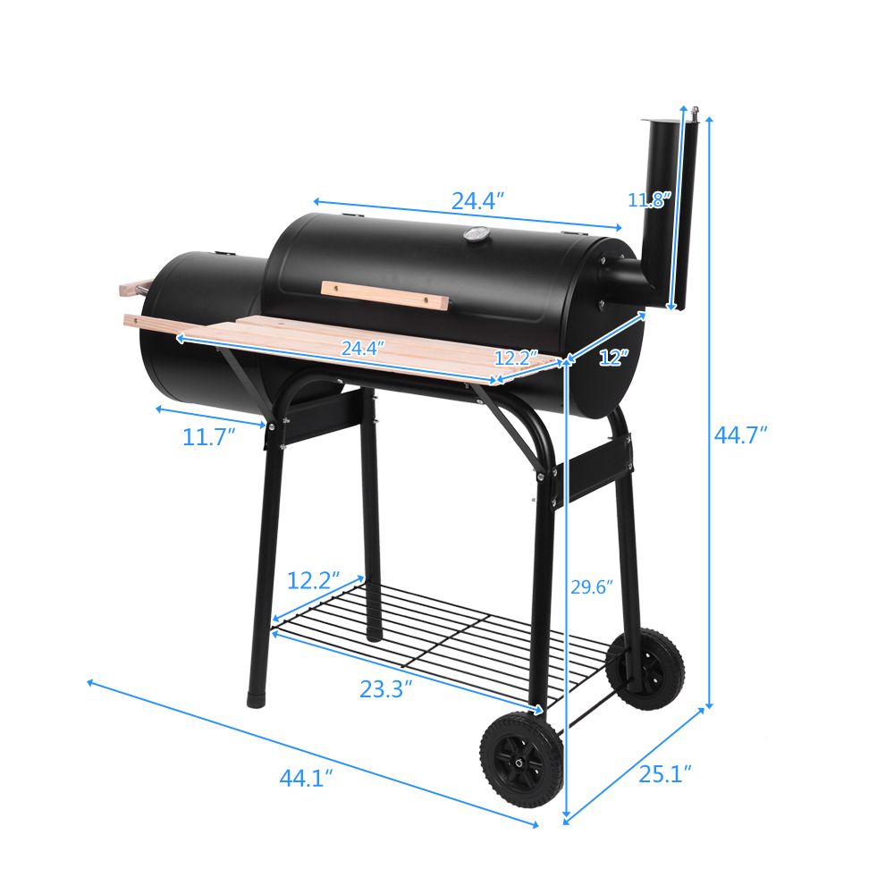Zokop Oil Drum Charcoal Furnace High Temperature Spray Paint (500-600 Degrees) Diameter 15cm Plastic Wheel - Discount Msrp 