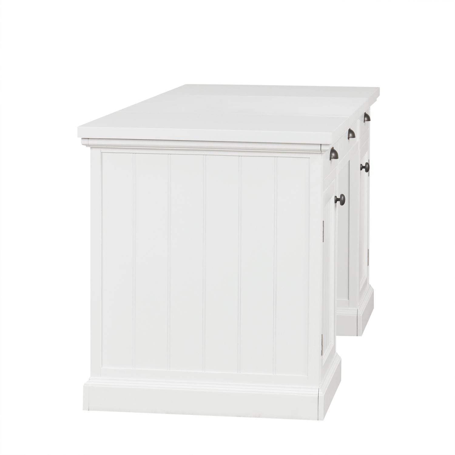 67''Modern Executive Desk,Computer Desk with 2 Storage Cabinet and 3 Drawers, Rectangle Home Office Desk with back ,Reading Desk,Writing Table,Workstation for Home Office,Living Room,study,White - Discount Msrp 