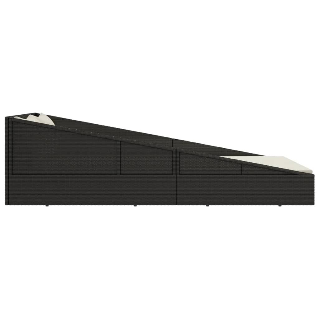 Garden Bed Black 43.3"x78.7" Poly Rattan - Discount Msrp 