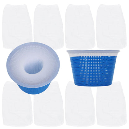 10 Pack Pool Skimmer Socks Durable Nylon Mesh for Above Ground Pools Prevents Debris Clogging Filters - Discount Msrp 