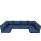 14 PCS Outdoor Cushions for Patio Furniture Replacement, Patio Furniture Cushions with Sponge, Deep Seat Patio Cushions(NAVY BLUE)[Temu is banned, can not be shipped on weekends, order carefully] - Discount Msrp 