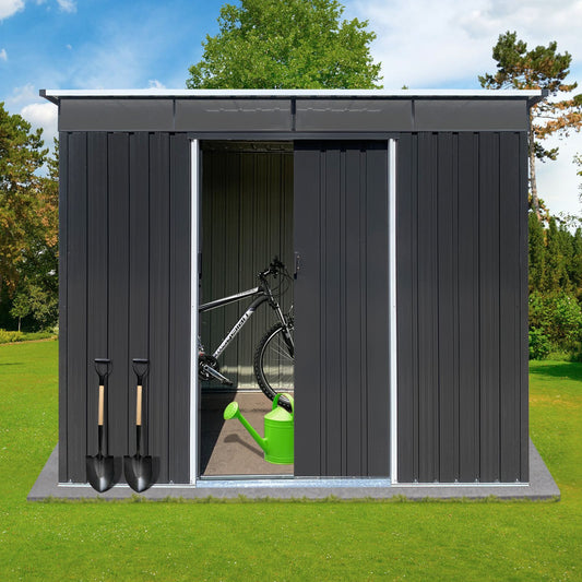Metal garden sheds 6ftx8ft outdoor storage sheds Acrylic Total - Discount Msrp 