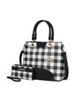 MKF Collection Gabriella Checkers Handbag with Wallet by Mia k - Discount Msrp 