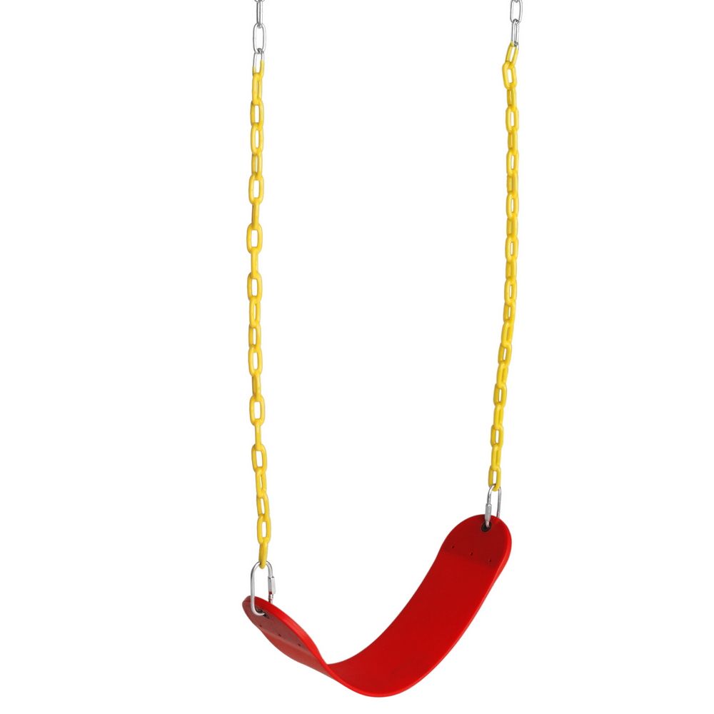 Heavy Duty Swing Seat Set Accessories Replacement Swings Slides Gyms Outdoor Red - Discount Msrp 