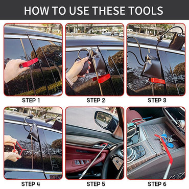 Automotive Tool Set 34-piece professional automotive kit with stainless steel long distance fasteners seamless wedge air wedge pump automotive trim removal tool SpeedX.UNIUNI.Amazon.USPS - Discount Msrp 
