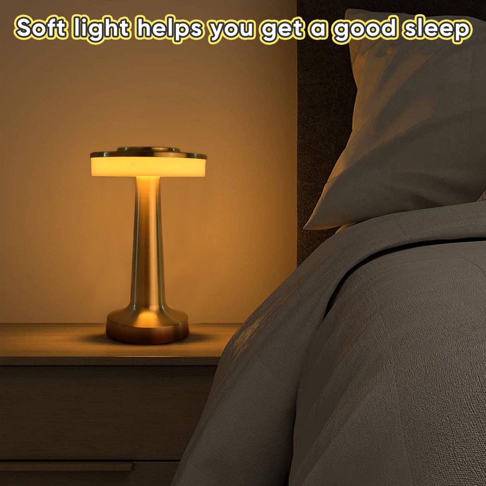 Touch Portable Cordless Desk Lamp; Table Lamp with Touch Sensor; Built-in USB Battery Port; Bedroom Bedside Light; Bar Mood Light; Dining Table - Discount Msrp 