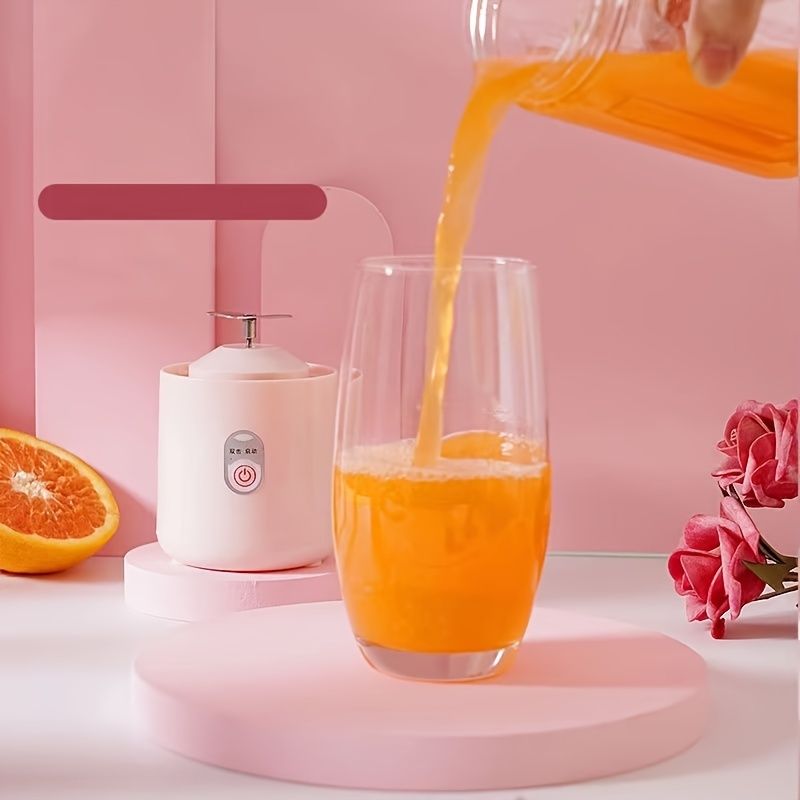 Electric Portable Juicer Household Usb Rechargeable Juice Machine Small Portable Juicer 500ml ABS Plastic 889 - Discount Msrp 