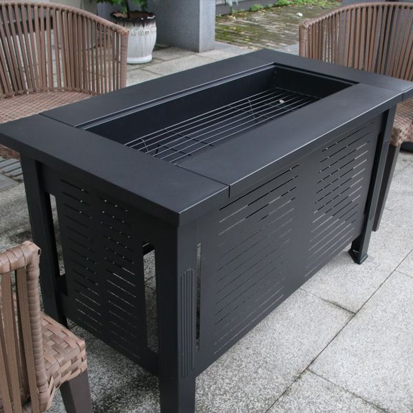 fire pit multifunctional chinese hibachi cooking tea bbq grill patio grill stove table outdoor furniture heating patio - Discount Msrp 