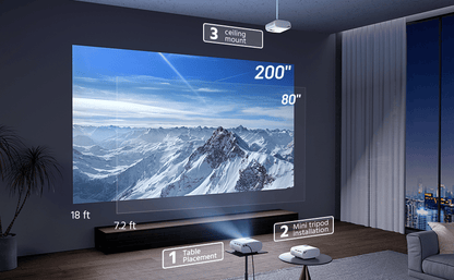 X26 Free shipping from this provider
Mini Projector, 2024 Upgraded 1080P HD Projector, Portable Projector With Tripod, Movie Projector Compatible With Android/iOS/Windows/TV Stick/USB - Discount Msrp 