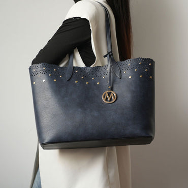 MKF Collection Mariahna 3 PCS Shopper Tote, Cross and Wallet Handbag by Mia K - Discount Msrp 