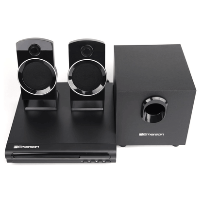 Emerson Speaker Surround Sound System & 2.1 Channel Home Theater DVD Player - Discount Msrp 