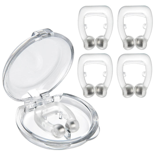 4Pcs Magnetic Nose Clip Anti Snoring Device Snore Stopper Sleeping Aid Comfortable and Reusable for Men and Women - Discount Msrp 