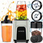 KOIOS 850W Countertop Blenders for Shakes and Smoothies; Protein Drinks; Nuts; Spices; Fruit Vegetables Drinks; Coffee Grinder for Beans; 11-Piece Kitchen Blender Set - Discount Msrp 