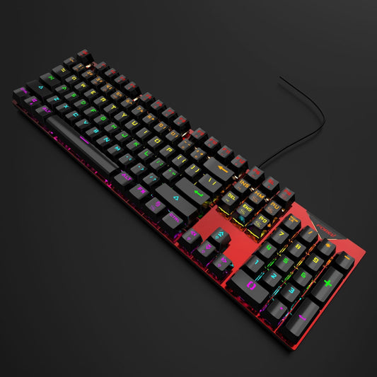 Wired Mechanical KeyboardGaming KeyboardMechanical KeyboardLuminous BacklightPlug and PlayGreen Axis Mechanical Keyboard - Discount Msrp 