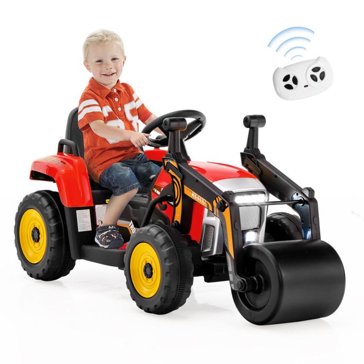 12V Kids Ride on Road Roller with 2.4G Remote Control - Discount Msrp 