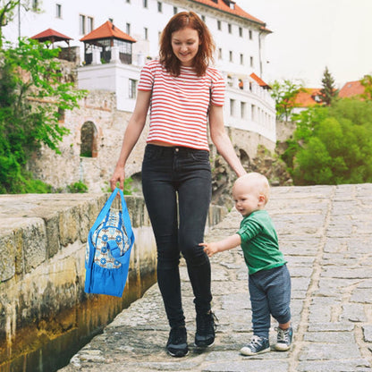 5PCS Baby Nappy Diaper Bags Set Mummy Diaper Shoulder Bags w/ Nappy Changing Pad Insulated Pockets Travel Tote Bags - Discount Msrp 