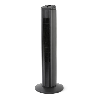 28" Tall 3-Speed Oscillating Tower Fan, New, Black, MSWMT24MB - Discount Msrp 