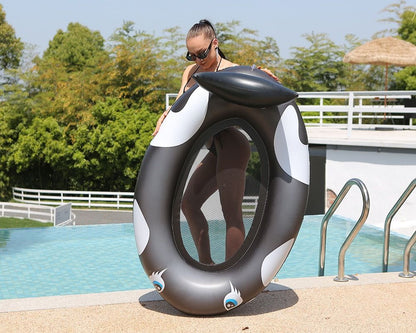 PVC inflatable with net floating row lounger whale ride strawberry modeling swimming ring - Discount Msrp 